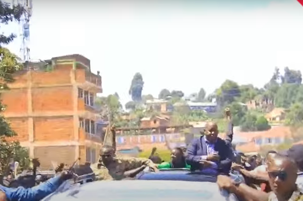 Screengrab image of Fred Matiang'i in Kisii County.